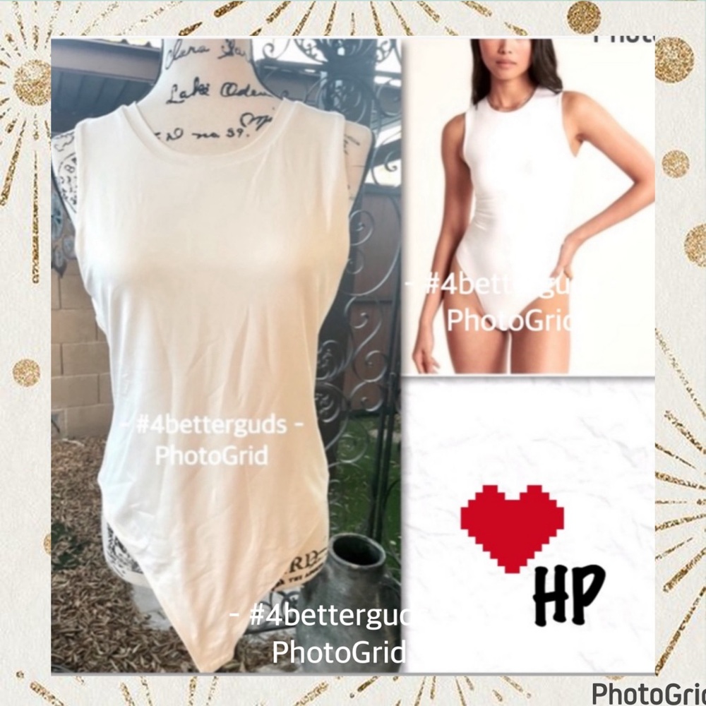 New House of Harlow 1960 All Day Contour Seamless Sleeveless Thong Bodysuit XL